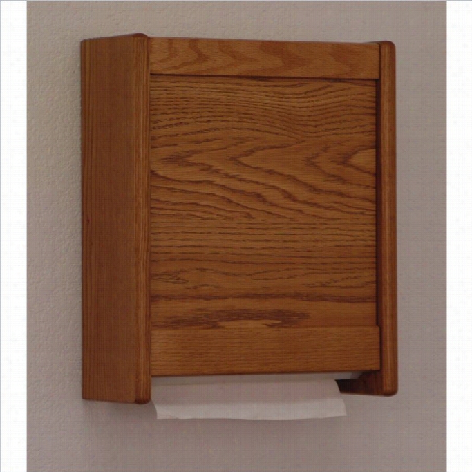 Wooden Mallet Aper Towel Dipenser In Medium Oak