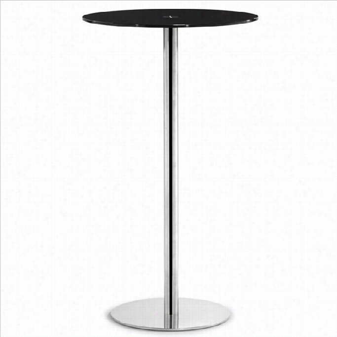 Zuo Cyclone Moder N Painted Glass Bar Table In Black