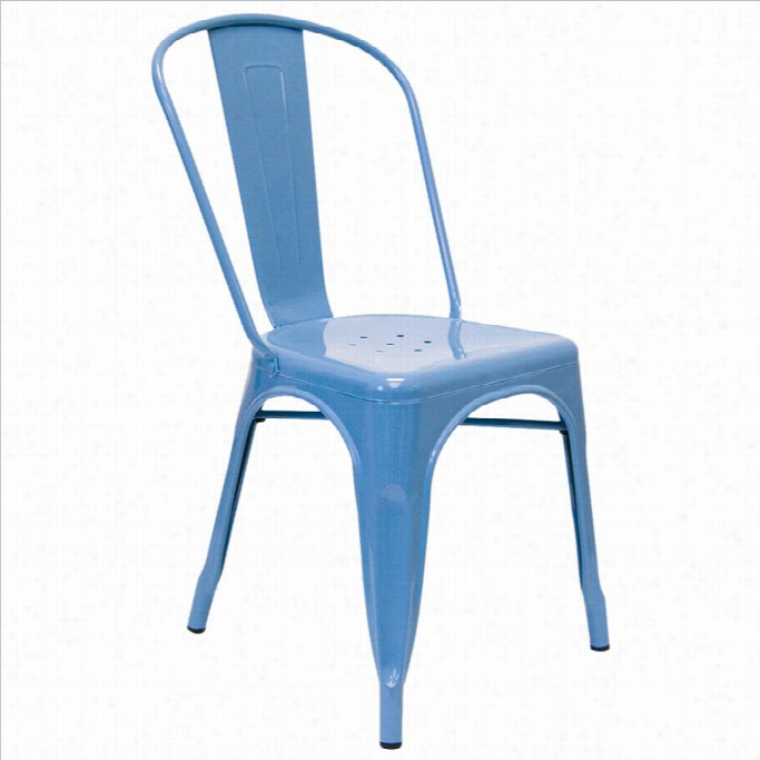 Aeon Furniture Garvin Dining Chair In Sky Blue( Set Of 2)