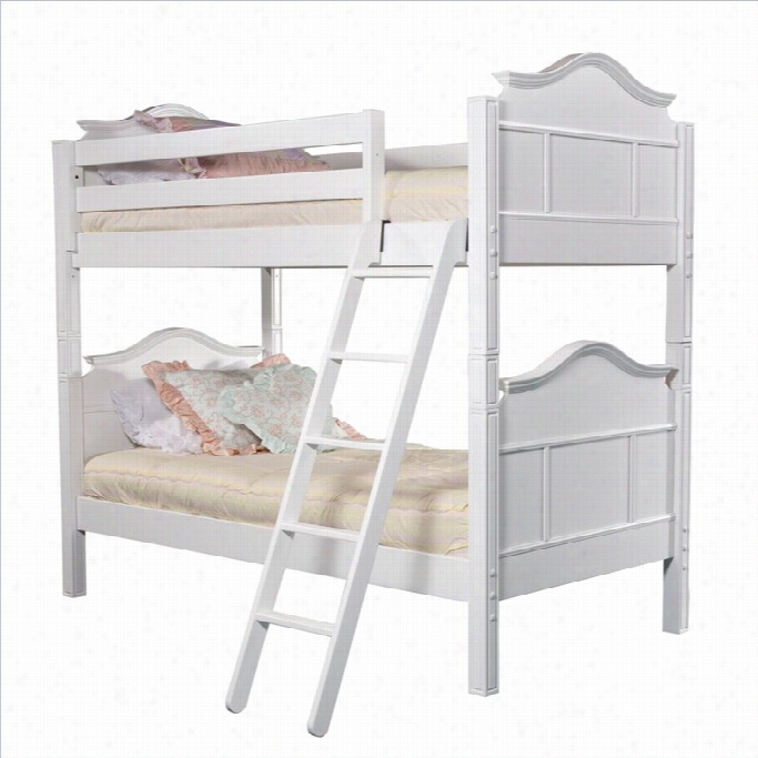 Bolton Furniture Emma Twin Bunk Bed In White