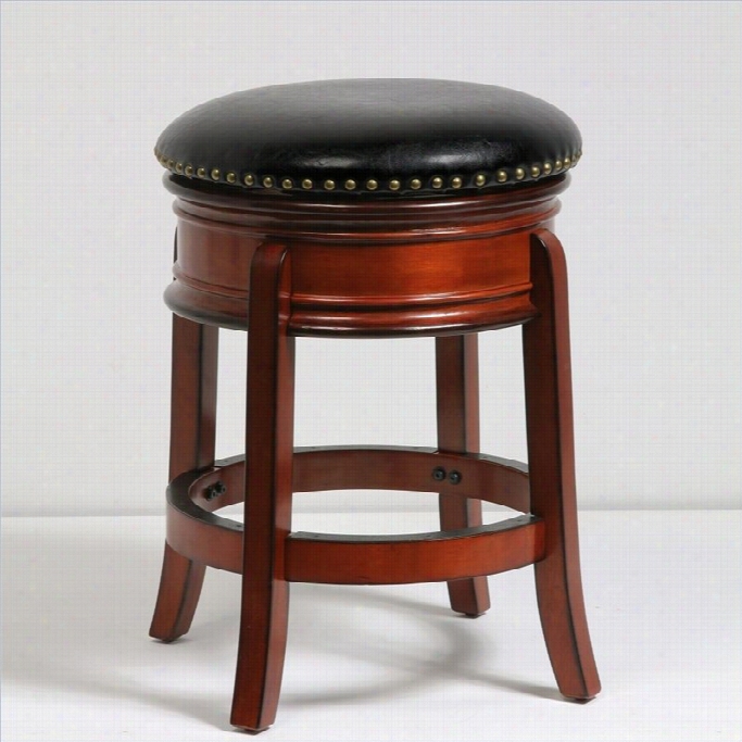 Boraam 24 Hamilton Swivel Bar Stool In Brqndy