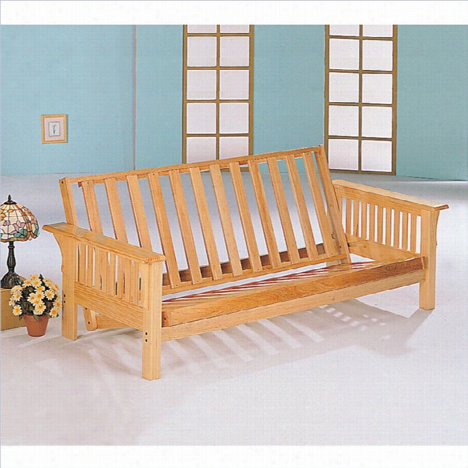 Coaster Mission Style Futon Frame Deluxe In Natural