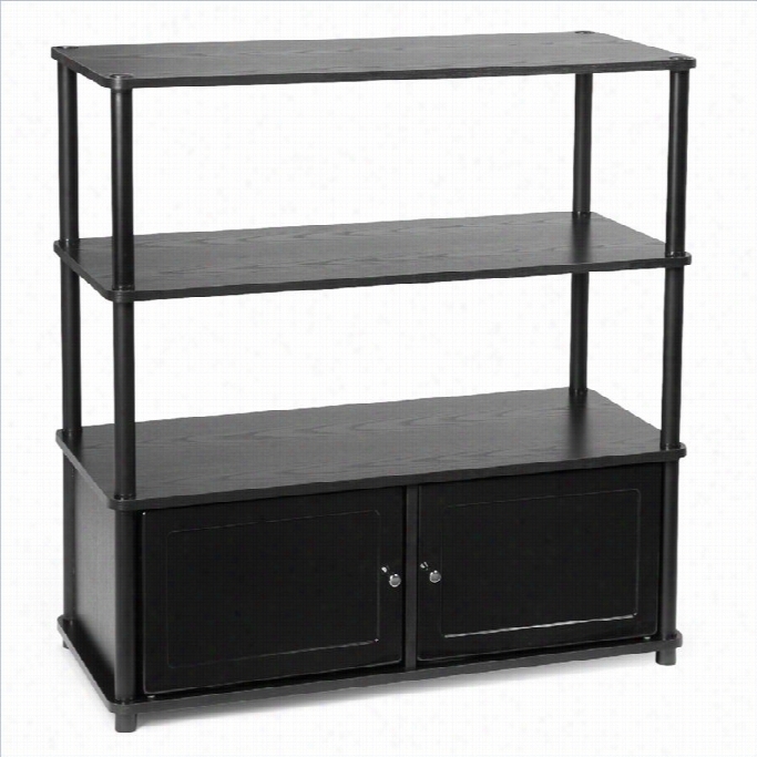 Commodiousness Concepts Designs2go 35 Highboy Tv Stand In Black