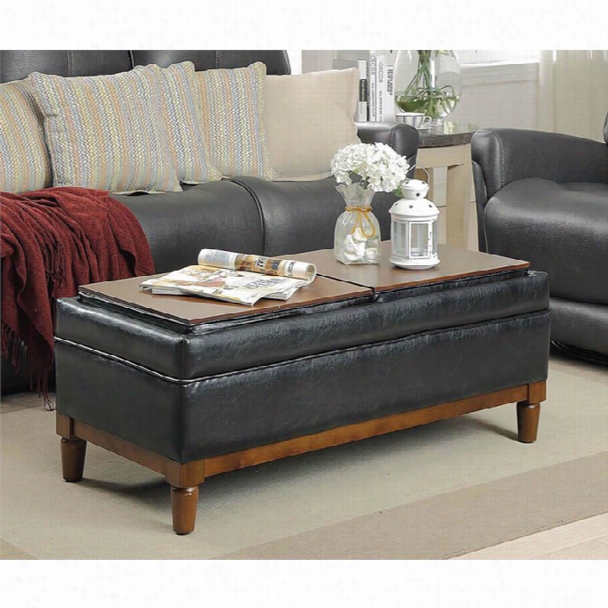 Cnovenienec Conncepts Designs4comfort Sutton Place Ottoman In Black