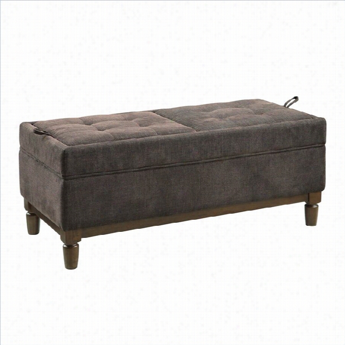 Convenience Concepts Designs4comfort Sutton Place Ottoman - Mocha