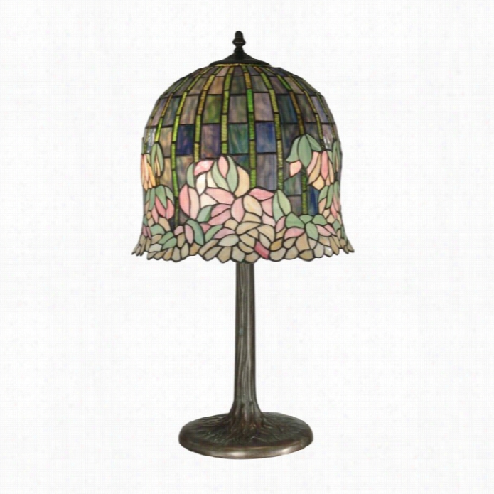 Dale Tiffany Flowering Lotus Replica Table Lamp