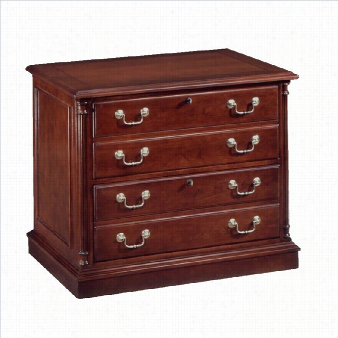 Dmi Furniture Keswick 2 Drawer Lateral File In Englisj Cherry-wood & Veneer