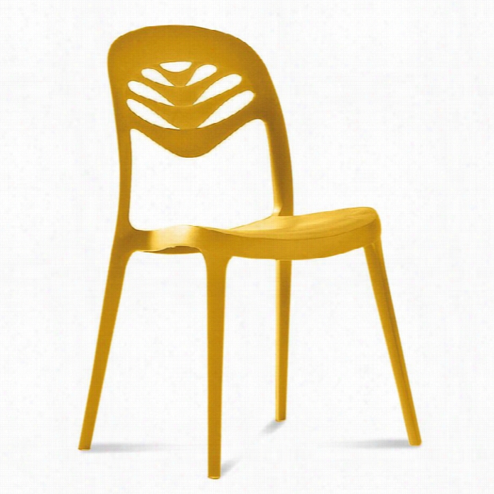 Domitalia Foryou2 Stacking Chair In Mustard