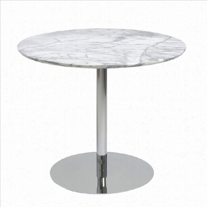 Eurostyle Tammy Round Dining Table In Marble