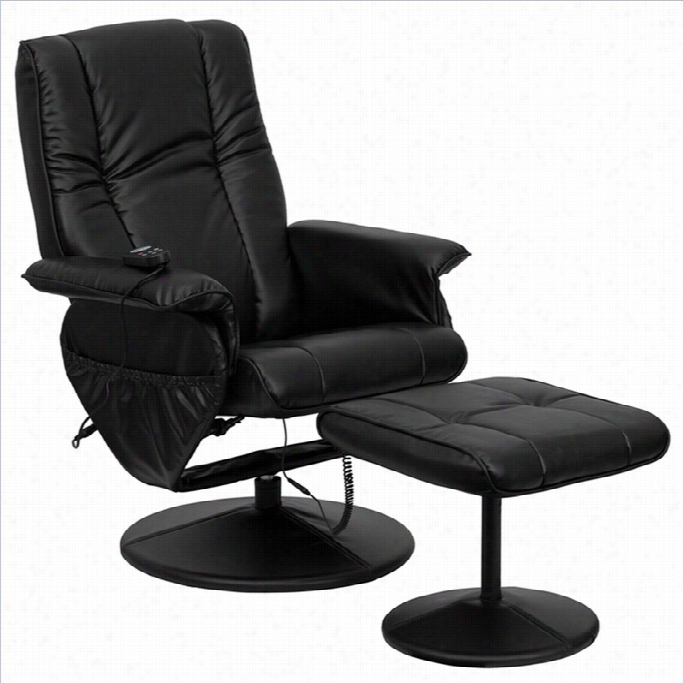 Flash Fyrniture Recliner And Ottoman I N Black