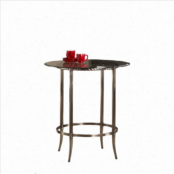 Hillsdqle Parkside Ba Eight  Pub Table In Antique Pewter