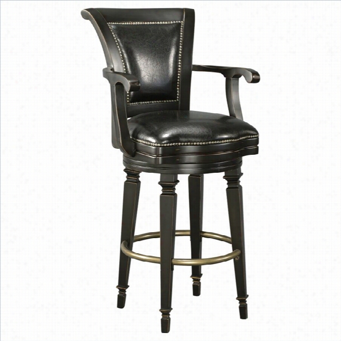 Howard Grind Er  30.5 Northport Bar Stool In Burnished Black