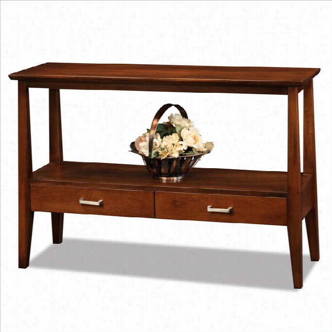 Leick Delton Storage Solid Wood Console Tabe In The Opinion Of Drawers In Sienna