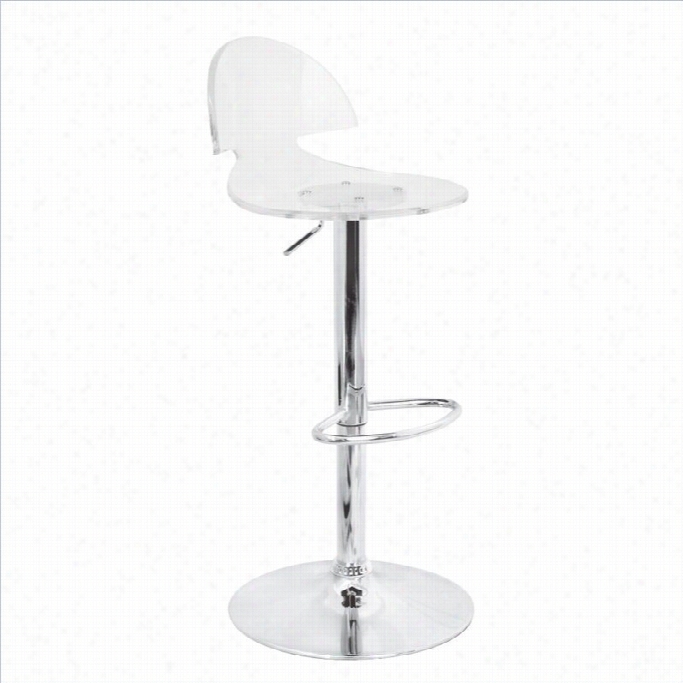 Lumisource Venti 222..5-30.5 Bar Stool In Clear