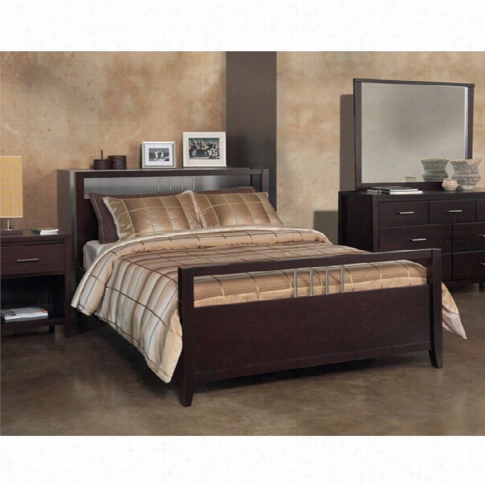 Modus Nevi S Platform Stoorage Bed In Espresso-twin