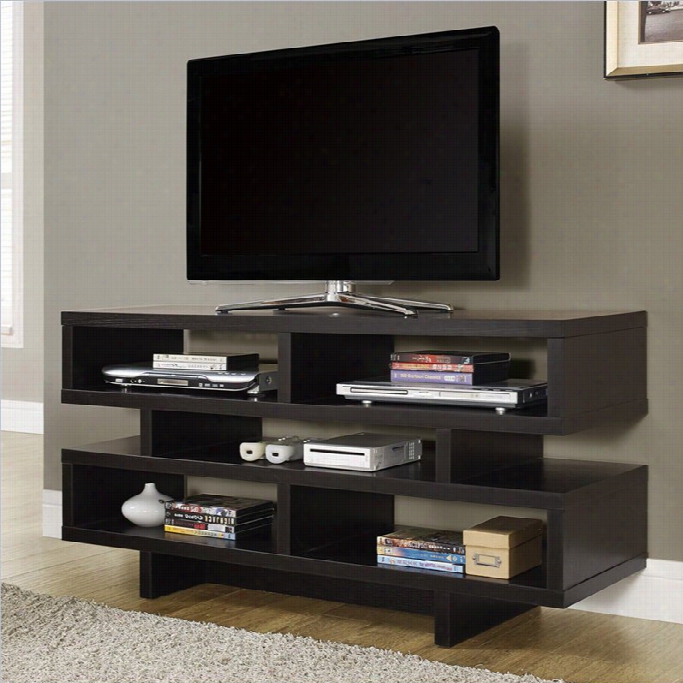 Monarch Hollow-core 48 Tv Cconsole In Cappuccino