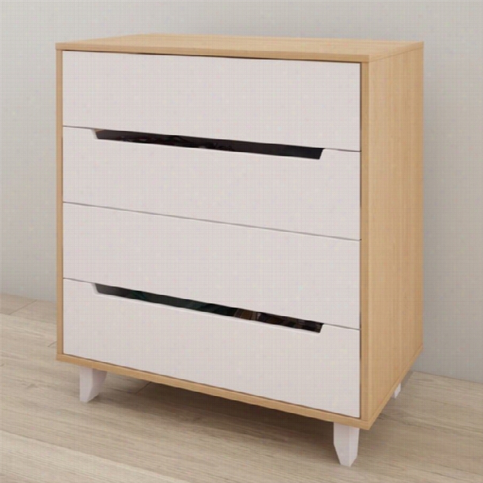 Nexera Nordik 4 Drawer Chest In Maple