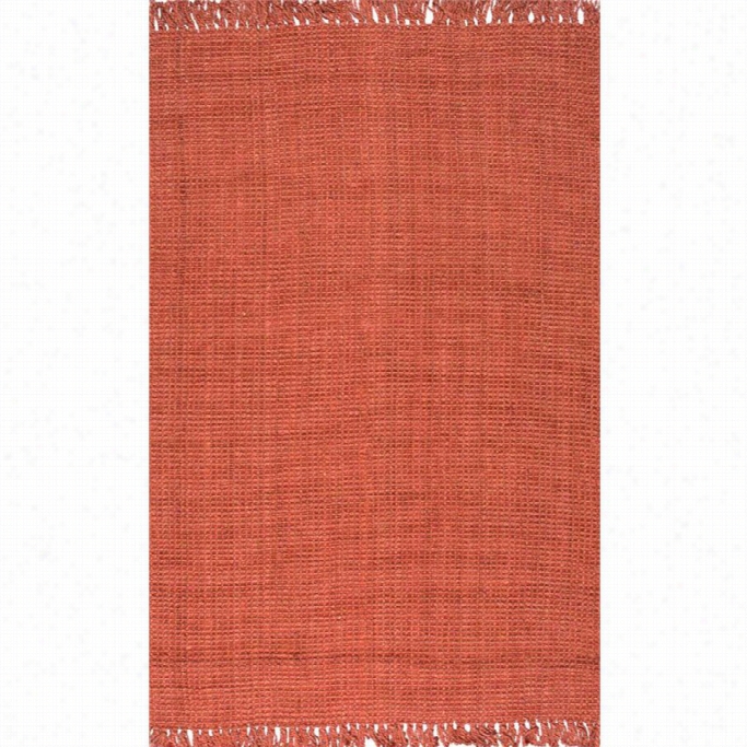 Nuloom 6' X 9' Hand  Woven Chunky Loop Jute Rug  In Terra