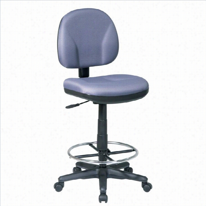 Office Star  Dc Drafti Ng Hair With Stool Kit In Grey