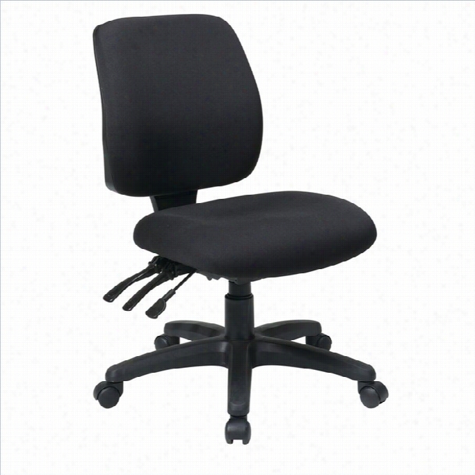 Office Star Mid Back Dual Function Ergonomic Office Chair In Coal