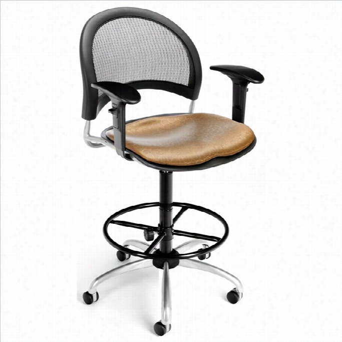 Ofm Swivel  Draftingg Chair With Arms Anddrafting Kit In Shoya