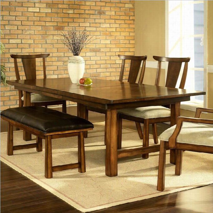 Somerton Dwel Lung Dakota Diningg Table In Rich Brown