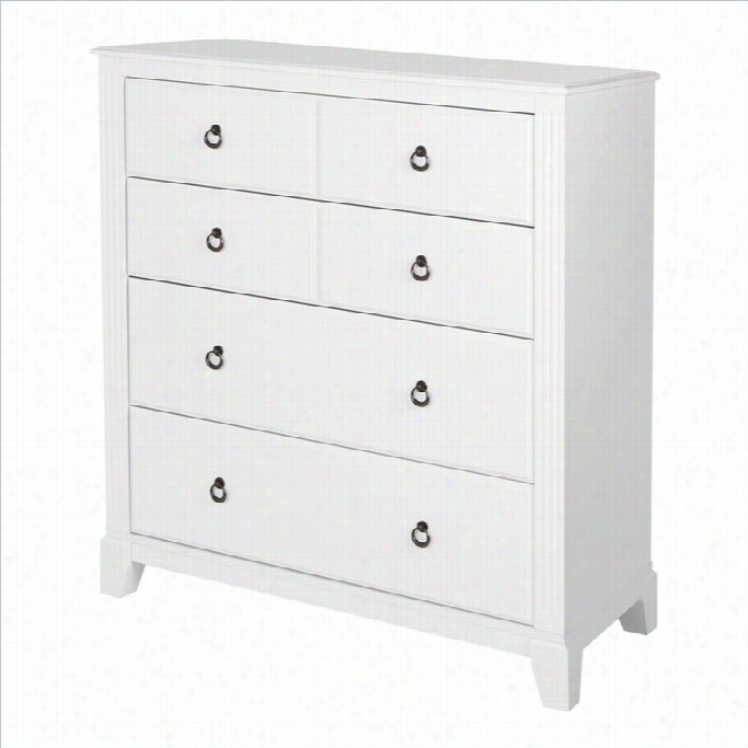 South Shore Ariella 4 Drawer Chest Eternal White