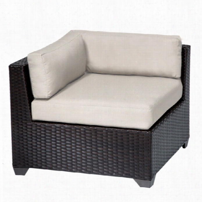 Tkc Belle Outdoor Wicker Corner Chair In Be Ige