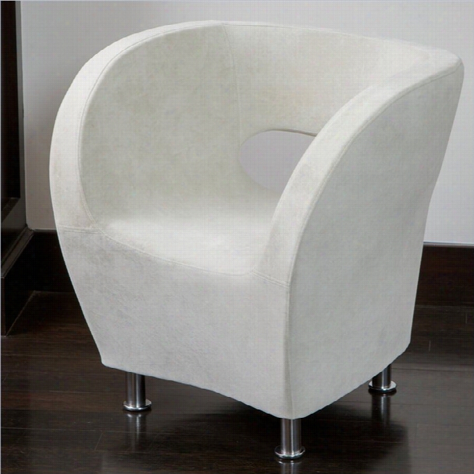 Trent Home Colleen Accent Barrel Chair In Ivory