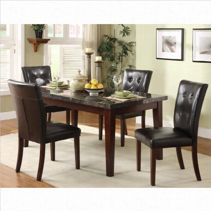 Trent Home Decatur 5 Piece Dining Table Set In Espresso