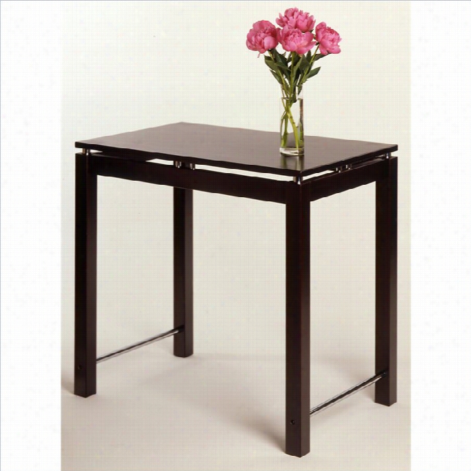 Winsome Counter Height Work Dining Table In Espresso Beechwoo Dfinish