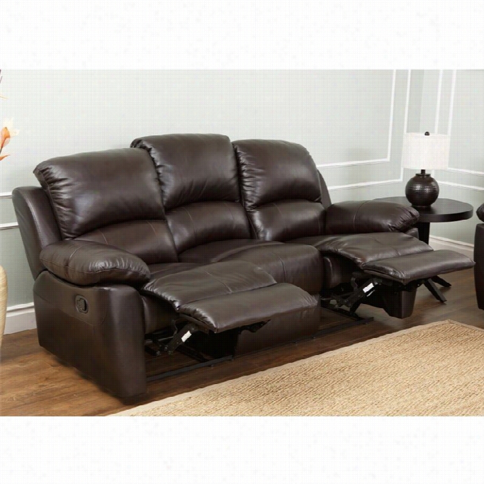 Abbyson Living Bella Lea Ther Reclining Sofa In Espresso