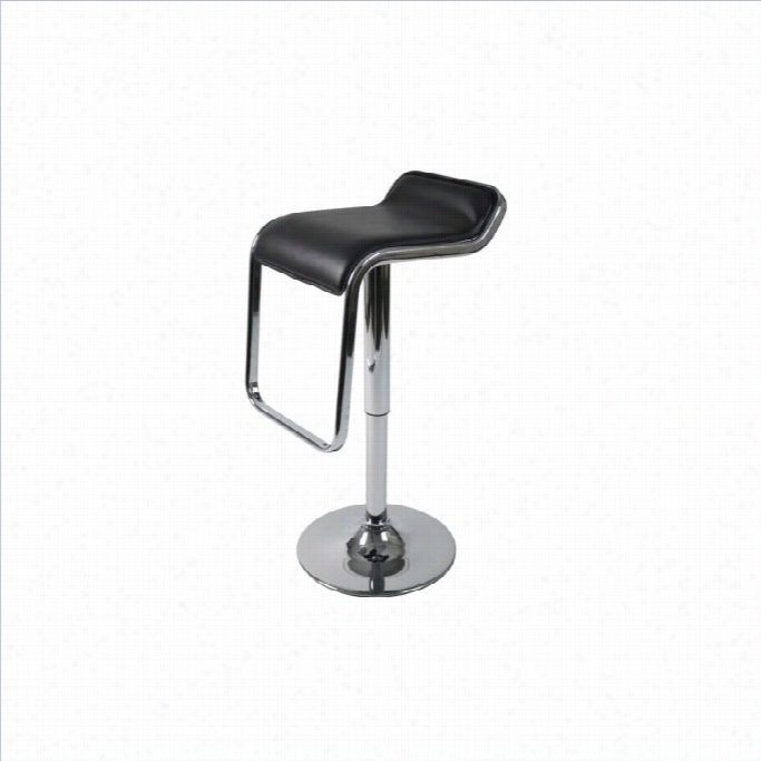 Adjustable Bar Stool In Black