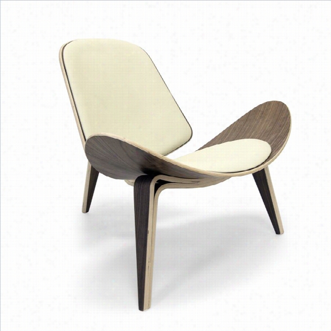 Aeon Furniture Chesapeake Fabric Swayback Lounge Chair In Ivory