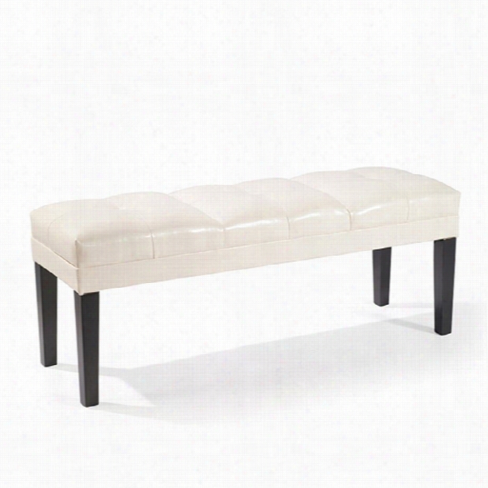 Armen Living Howard Leather Bench In Choice Part