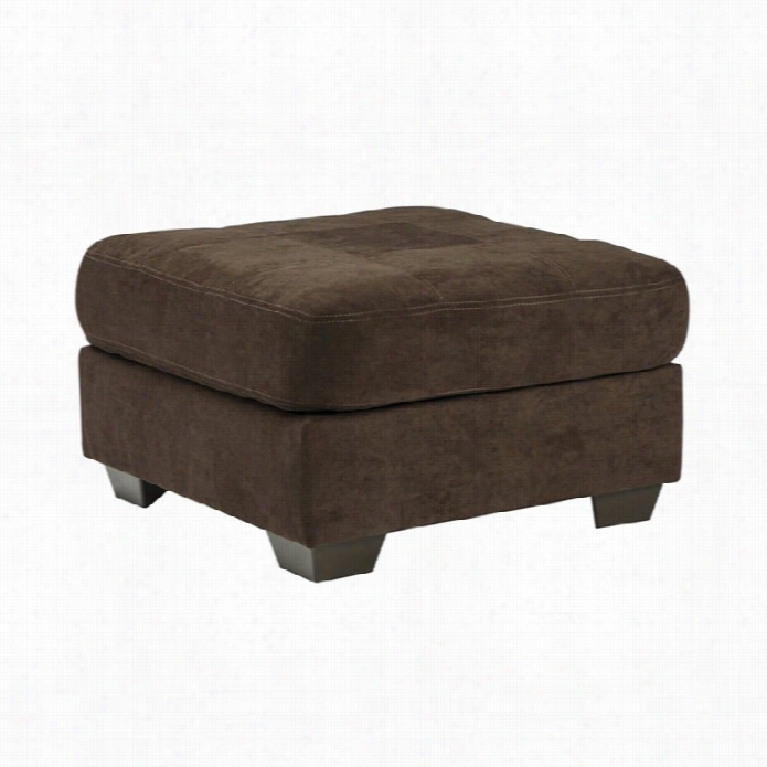 Ashley Delta City Oversized Accent Ottoman In Chocolate