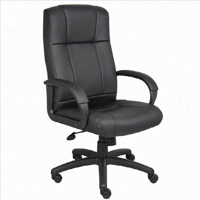 Boss Office Products Modern Executive High Back Offce Chair In Blaack