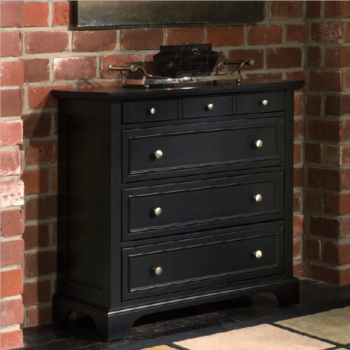 Home Styles Bedford 4 Drawer Chest In Ebony Finish