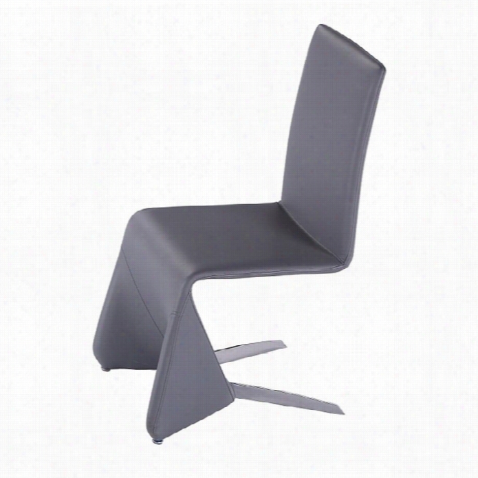 J&m Furnithre Pharaoh Dining Chair In Gray