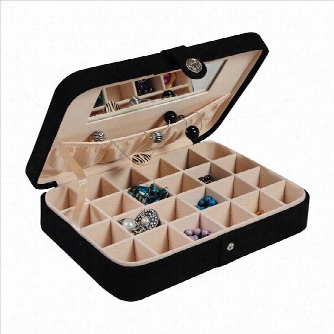 Mele And Co. Maria Jewelry Box And Ring Case In Black