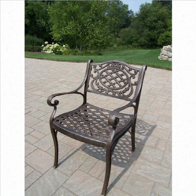 Oklan Dliving Mississippi Casatlumnum Arm Chair In Antique Brown