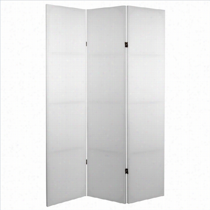 Oriental Furniture 6' Tall Do It Yourself Canvas Rooom Divider In White