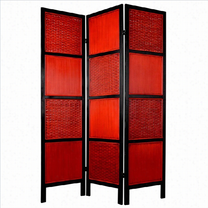 Eastern Furniture 6 ' Ttall T Ainan Screen In Red