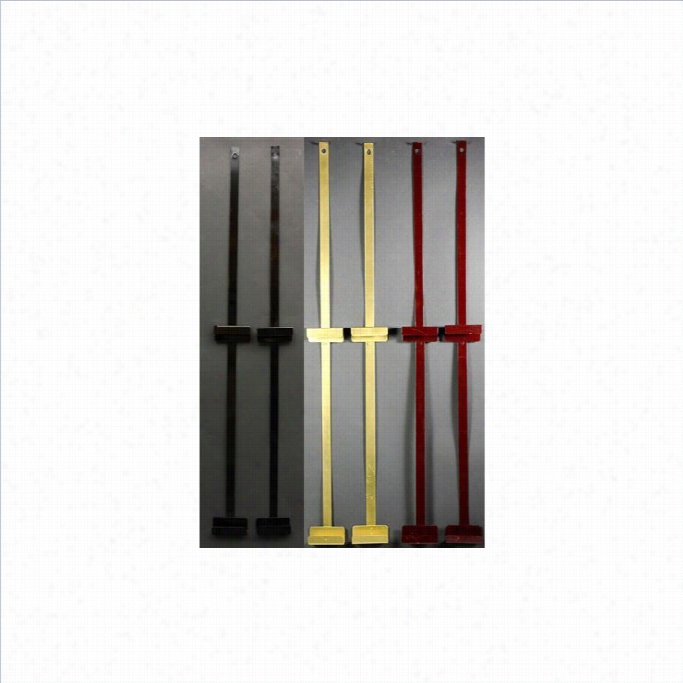 Oriental Furnitire Silk Screen Brackets In Black (set Of 2)-18 Inches