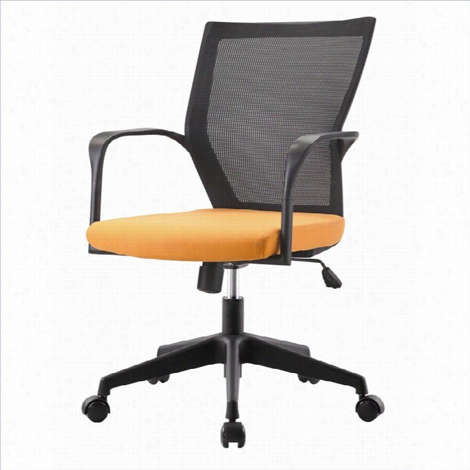 Pastel Furniture Bozano Office Chair In Orange