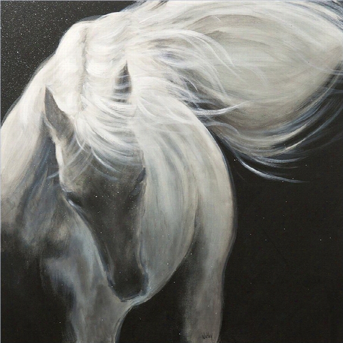 Renwil The  White Stallion I Frameless Canvasw All Art