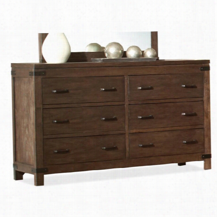 Riverside Furniture Promemade 6 D Rawer Dresser In  Warm Cocoa