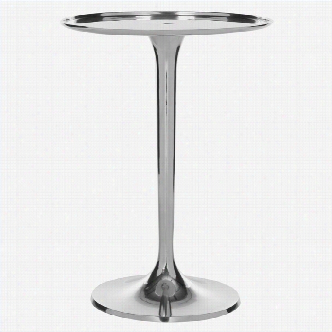 Safavieh Platina Aluminum Table In Silvery