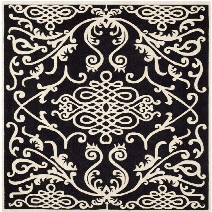 Safavieh Soho Square Rug In  Black / Ivvoy