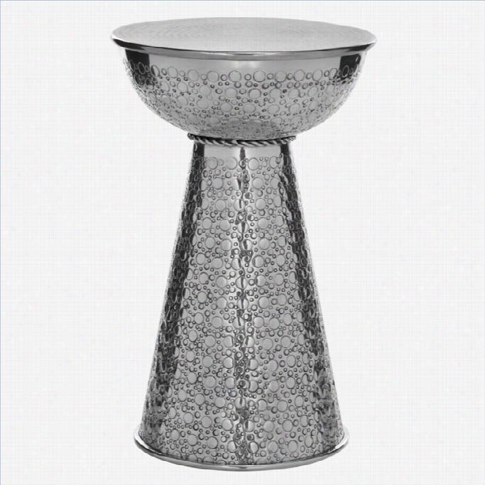 Safavieh Ranium Lauminum Stool In Silver